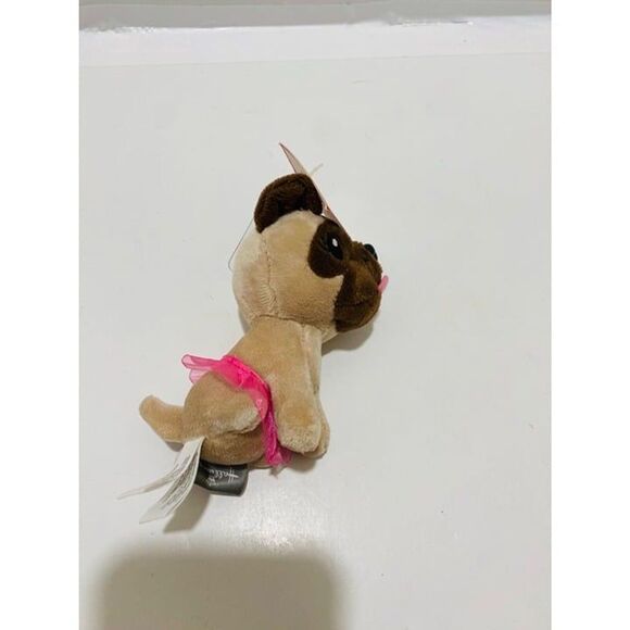 Hallmark 2016 Love Pug Plush with Pink Tutu and Tiara Girls Mini Stuffed Animal - Picture 4 of 10